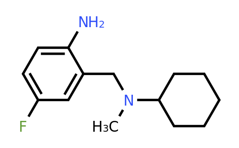 57814-20-7 | 2-((Cyclohexyl(methyl)amino)methyl)-4-fluoroaniline