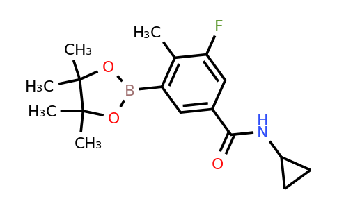 585544-29-2 | N-Cyclopropyl-3-fluoro-4-methyl-5-(4,4,5,5-tetramethyl-1,3,2-dioxaborolan-2-yl)benzamide