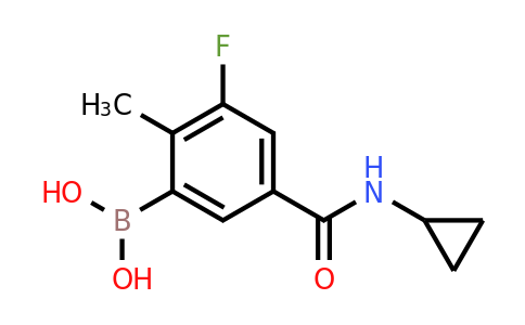 585544-30-5 | (5-(Cyclopropylcarbamoyl)-3-fluoro-2-methylphenyl)boronic acid