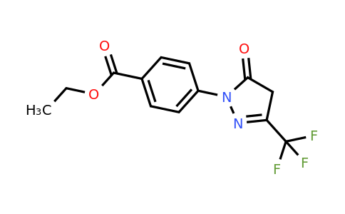ethyl 4-[5-oxo-3-(trifluoromethyl)-4H-pyrazol-1-yl]benzoate