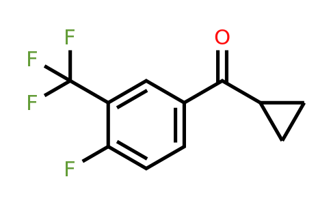 59382-40-0 | Cyclopropyl(4-fluoro-3-(trifluoromethyl)phenyl)methanone