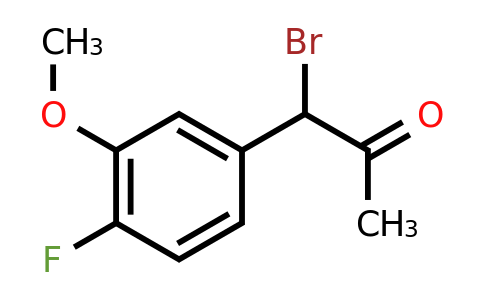 593960-66-8 | 1-Bromo-1-(4-fluoro-3-methoxyphenyl)propan-2-one
