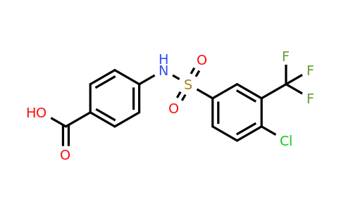 612041-77-7 | 4-(4-Chloro-3-(trifluoromethyl)phenylsulfonamido)benzoic acid