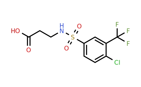 612043-43-3 | 3-(4-Chloro-3-(trifluoromethyl)phenylsulfonamido)propanoic acid