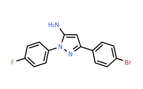 5-Amino-3-(4-bromophenyl)-1-(4-fluorophenyl)-1H-pyrazole