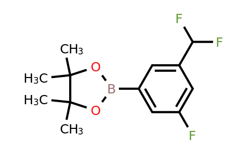 627526-04-9 | 2-(3-(Difluoromethyl)-5-fluorophenyl)-4,4,5,5-tetramethyl-1,3,2-dioxaborolane