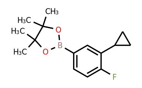 627526-59-4 | 2-(3-Cyclopropyl-4-fluorophenyl)-4,4,5,5-tetramethyl-1,3,2-dioxaborolane