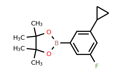 627526-62-9 | 2-(3-Cyclopropyl-5-fluorophenyl)-4,4,5,5-tetramethyl-1,3,2-dioxaborolane