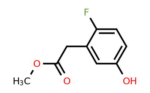 628333-59-5 | Methyl 2-fluoro-5-hydroxyphenylacetate