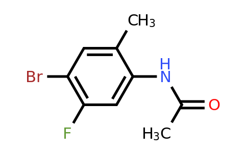 633335-80-5 | N-(4-Bromo-5-fluoro-2-methylphenyl)acetamide