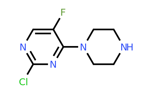 2-Chloro-5-fluoro-4-(piperazin-1-yl)pyrimidine