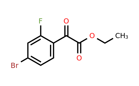 668970-56-7 | Ethyl 4-bromo-2-fluorobenzoylformate