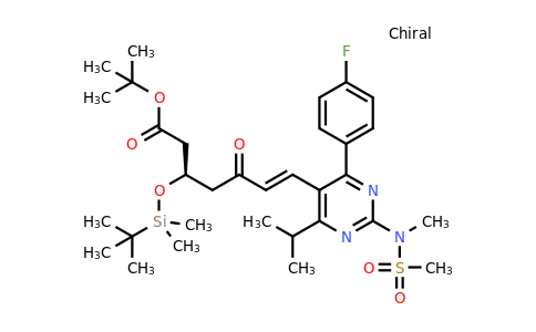 676256-39-6 | tert-Butyl (R,E)-3-((tert-butyldimethylsilyl)oxy)-7-(4-(4-fluorophenyl)-6-isopropyl-2-(N-methylmethylsulfonamido)pyrimidin-5-yl)-5-oxohept-6-enoate