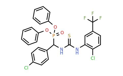 680214-51-1 | diphenyl [(4-chlorophenyl)({[2-chloro-5-(trifluoromethyl)anilino]carbothioyl}amino)methyl]phosphonate