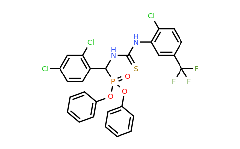 680214-52-2 | diphenyl [({[2-chloro-5-(trifluoromethyl)anilino]carbothioyl}amino)(2,4-dichlorophenyl)methyl]phosphonate