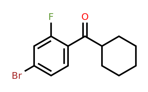 684271-18-9 | 4-Bromo-2-fluorophenyl cyclohexyl ketone