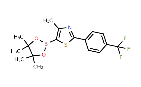 690631-96-0 | 4-Methyl-5-(4,4,5,5-tetramethyl-1,3,2-dioxaborolan-2-yl)-2-(4-(trifluoromethyl)phenyl)thiazole