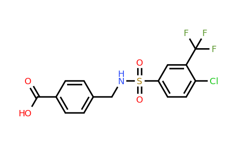 690646-04-9 | 4-((4-Chloro-3-(trifluoromethyl)phenylsulfonamido)methyl)benzoic acid