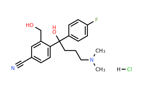 717133-25-0 | 4-(4-(Dimethylamino)-1-(4-fluorophenyl)-1-hydroxybutyl)-3-(hydroxymethyl)benzonitrile hydrochloride