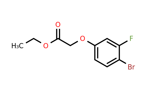 718-13-8 | Ethyl 2-(4-bromo-3-fluorophenoxy)acetate