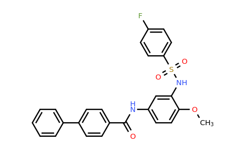 727699-84-5 | N-(3-(4-Fluorophenylsulfonamido)-4-methoxyphenyl)-[1,1'-biphenyl]-4-carboxamide