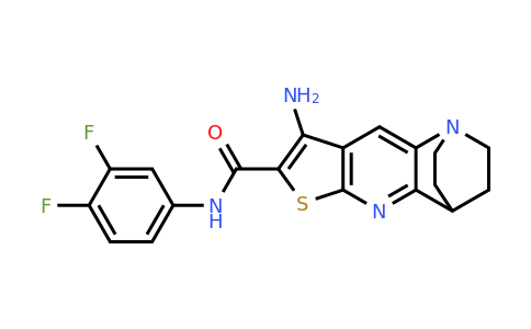 8-Amino-N-(3,4-difluorophenyl)-3,4-dihydro-2H-1,4-ethanothieno[2,3-b][1,5]naphthyridine-7-carboxamide
