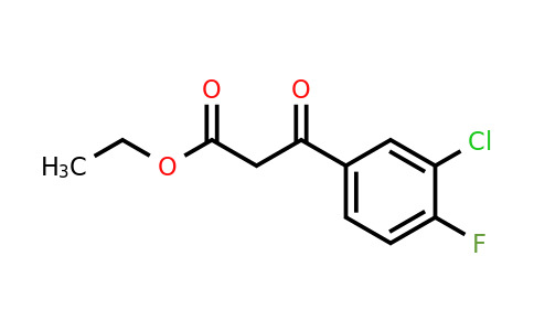72835-76-8 | Ethyl 3-(3-chloro-4-fluorophenyl)-3-oxopropanoate
