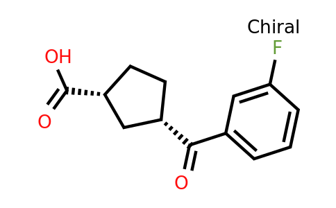 732252-75-4 | cis-3-(3-Fluorobenzoyl)cyclopentane-1-carboxylic acid