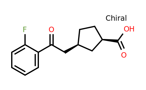 733740-41-5 | cis-3-[2-(2-Fluorophenyl)-2-oxoethyl]cyclopentane-1-carboxylic acid