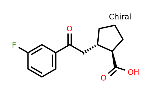 733740-65-3 | trans-2-[2-(3-Fluorophenyl)-2-oxoethyl]cyclopentane-1-carboxylic acid