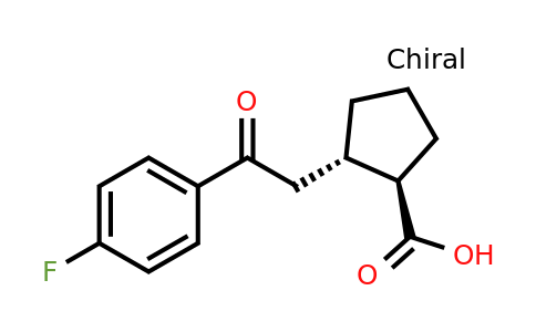 733740-66-4 | trans-2-[2-(4-Fluorophenyl)-2-oxoethyl]cyclopentane-1-carboxylic acid