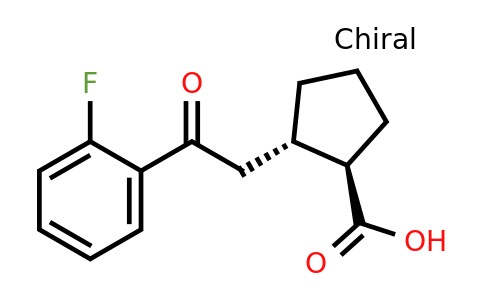 733740-69-7 | trans-2-[2-(2-Fluorophenyl)-2-oxoethyl]cyclopentane-1-carboxylic acid