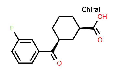 735269-80-4 | cis-3-(3-Fluorobenzoyl)cyclohexane-1-carboxylic acid