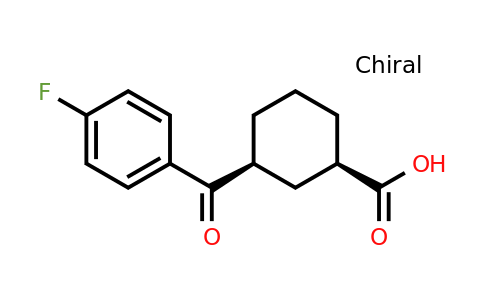 735269-81-5 | cis-3-(4-Fluorobenzoyl)cyclohexane-1-carboxylic acid