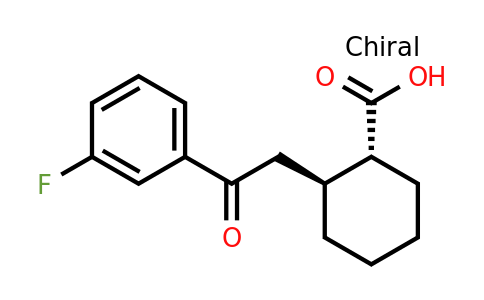 735274-90-5 | trans-2-[2-(3-Fluorophenyl)-2-oxoethyl]cyclohexane-1-carboxylic acid