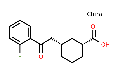 735275-36-2 | cis-3-[2-(2-Fluorophenyl)-2-oxoethyl]cyclohexane-1-carboxylic acid