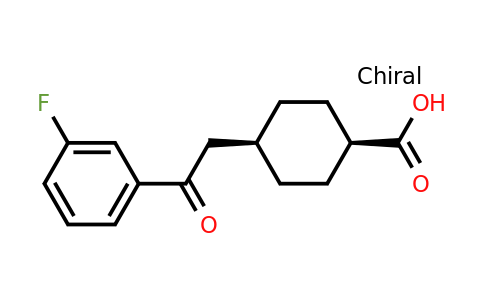 735275-60-2 | cis-4-(2-(3-Fluorophenyl)-2-oxoethyl)cyclohexanecarboxylic acid