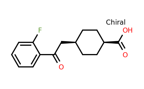 735275-64-6 | cis-4-(2-(2-Fluorophenyl)-2-oxoethyl)cyclohexanecarboxylic acid