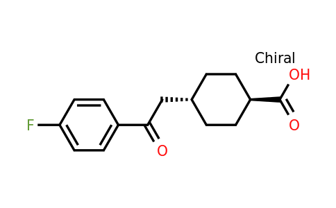 736136-55-3 | trans-4-(2-(4-Fluorophenyl)-2-oxoethyl)cyclohexanecarboxylic acid