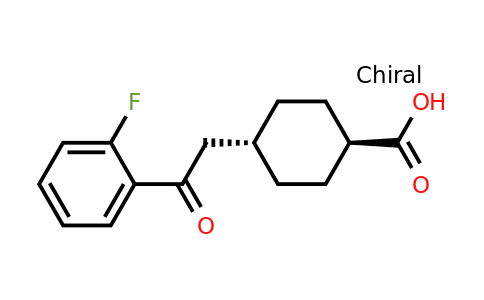 736136-58-6 | trans-4-(2-(2-Fluorophenyl)-2-oxoethyl)cyclohexanecarboxylic acid