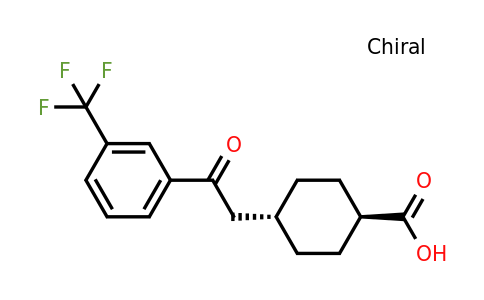 736136-63-3 | trans-4-(2-oxo-2-(3-(Trifluoromethyl)phenyl)ethyl)cyclohexanecarboxylic acid