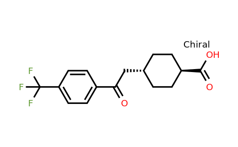 736136-64-4 | trans-4-(2-oxo-2-(4-(Trifluoromethyl)phenyl)ethyl)cyclohexanecarboxylic acid