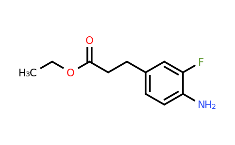 73781-67-6 | Ethyl 4-amino-3-fluorophenylpropanoate