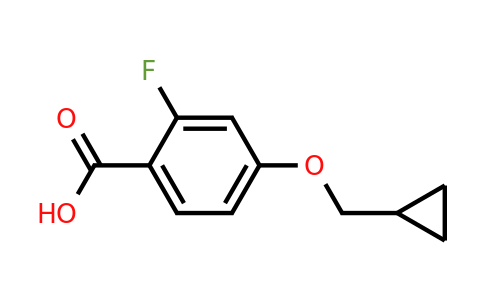 742086-08-4 | 4-(Cyclopropylmethoxy)-2-fluorobenzoic acid
