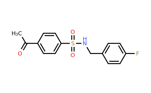 742118-95-2 | 4-Acetyl-N-(4-fluorobenzyl)benzenesulfonamide