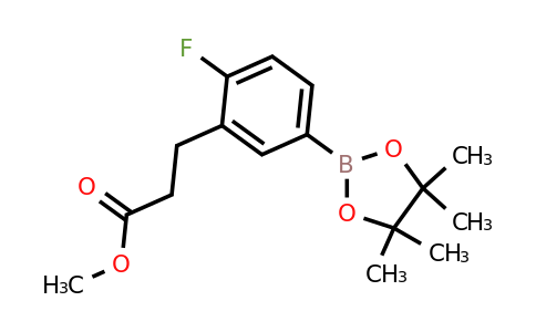 754226-36-3 | Methyl 3-(2-fluoro-5-(4,4,5,5-tetramethyl-1,3,2-dioxaborolan-2-yl)phenyl)propanoate