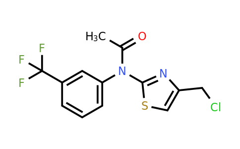 757222-04-1 | N-(4-(Chloromethyl)thiazol-2-yl)-N-(3-(trifluoromethyl)phenyl)acetamide