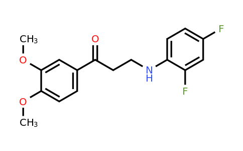 763116-77-4 | 3-((2,4-Difluorophenyl)amino)-1-(3,4-dimethoxyphenyl)propan-1-one