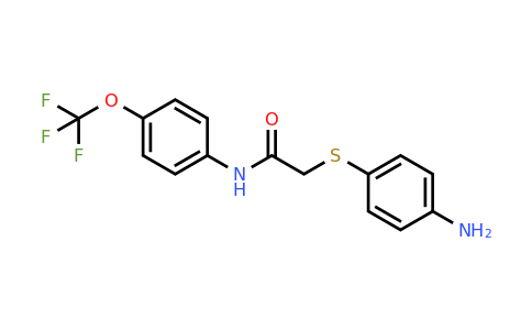 763126-91-6 | 2-((4-Aminophenyl)thio)-N-(4-(trifluoromethoxy)phenyl)acetamide