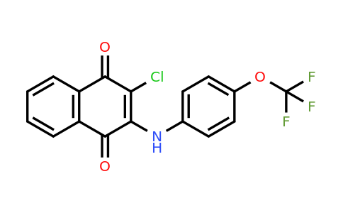 763130-52-5 | 2-Chloro-3-((4-(trifluoromethoxy)phenyl)amino)naphthalene-1,4-dione